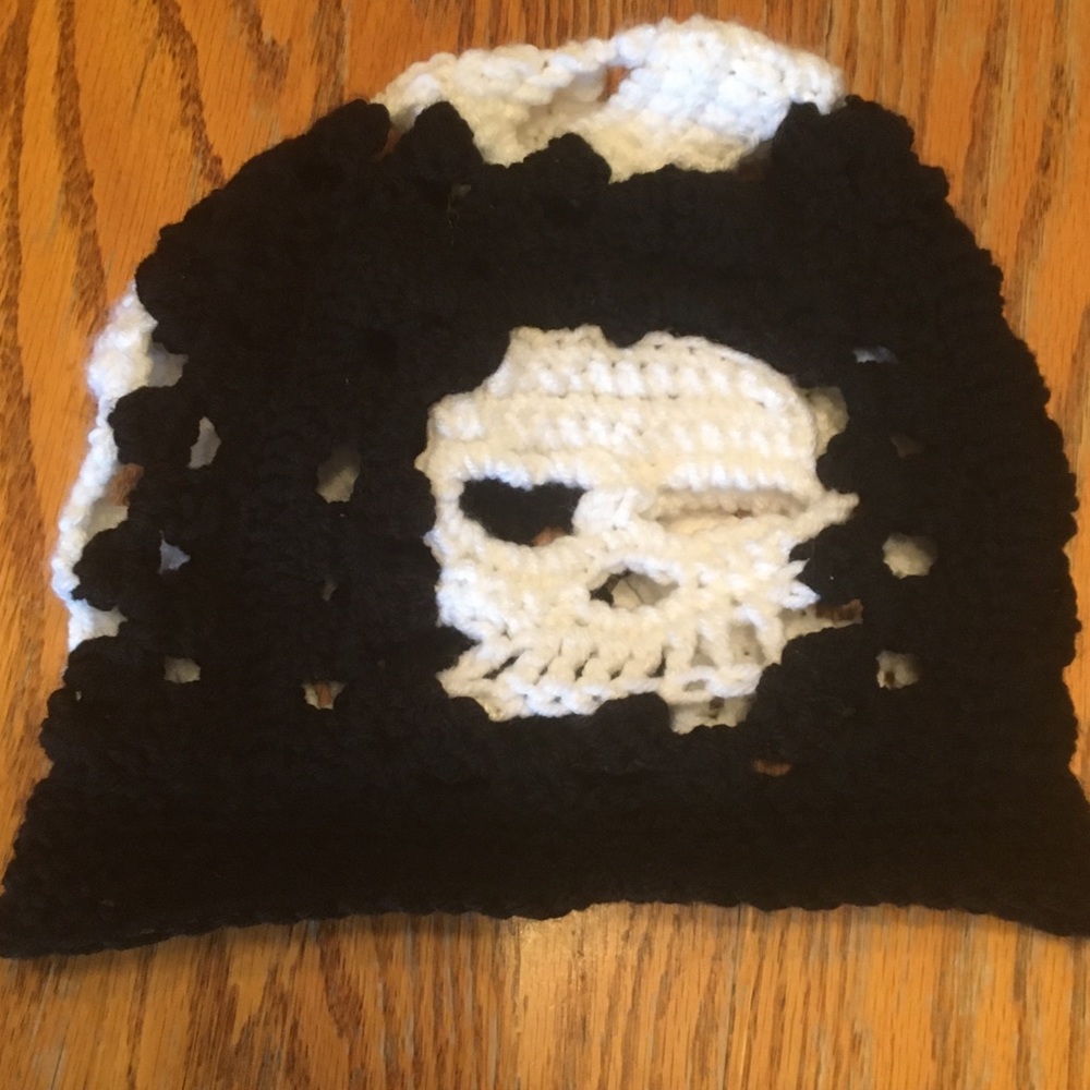 Crochet Skull Bucket Hat